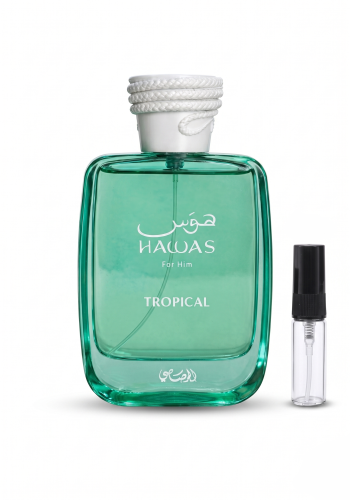Odlewka Hawas Tropical jest dostępna w Miraya Atar – to egzotyczna fuzja świeżej figi, kokosa i mięty, osadzona na drzewnej bazie. Ten orzeźwiający, tropikalny zapach o niesamowitej trwałości idealnie przenosi w klimat wakacyjnego raju.
