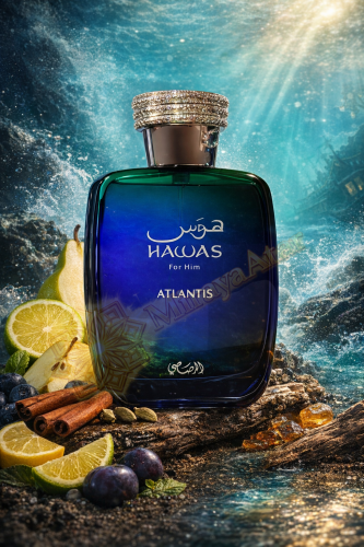 Hawas Atlantis są dostępne w Miraya Atar – to orzeźwiająca morska bryza połączona z soczystą śliwką, cytrusami i ciepłym cynamonem. Ten dynamiczny i niezwykle trwały zapach idealnie podkreśla męską energię i pewność siebie.
