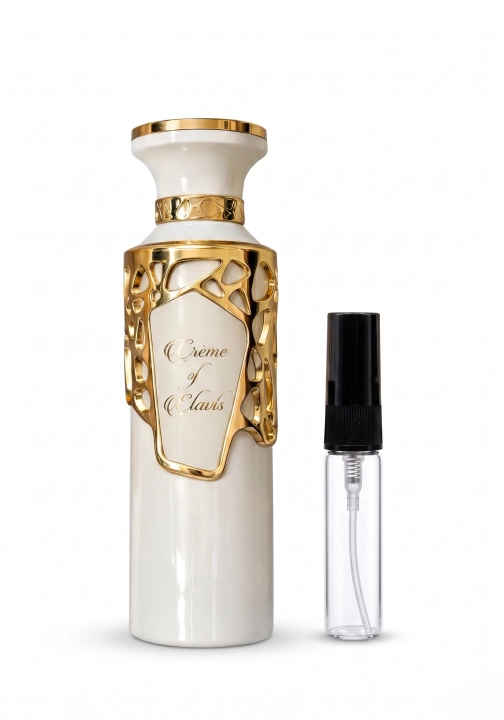 Odlewka Creme of Clouds jest dostępna w Miraya Atar – to niezwykle apetyczna, kremowa fuzja mlecznego kokosa, słodkiego karmelu i ciepłej wanilii z nutą brązowego cukru. Ten otulający zapach typu gourmand to idealny wybór dla miłośników słodyczy.