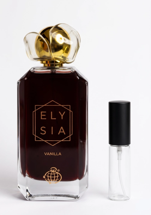 Odlewka Elysia Vanilla jest dostępna w Miraya Atar – to  esencjonalna fuzja głębokiej wanilii i brązowego cukru, podkręcona bursztynem oraz paczulą. Ten zmysłowy zapach gourmand urzeka wyjątkową intensywnością i szlachetnym ciepłem.