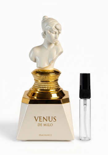 Odlewka Venus de Milo jest dostępna w Miraya Atar – to kremowa fuzja dojrzałej gruszki, soczystej pomarańczy i jaśminu, zatopiona w słodkim karmelu z nutą ciepłej wanilii. Ten zmysłowy i niezwykle elegancki zapach urzeka swoją głębią oraz klasą.png