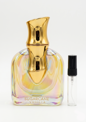 Odlewka Sugarcane Vanilla jest do kupienia u Miraya Atar, zachwycając słodką i owocową głębią. Soczyste mandarynki, czereśnie i maliny łączą się tu z kremowymi białymi kwiatami, ciepłą wanilią oraz  nutami drzewnymi w niesamowicie otulający zapach.
