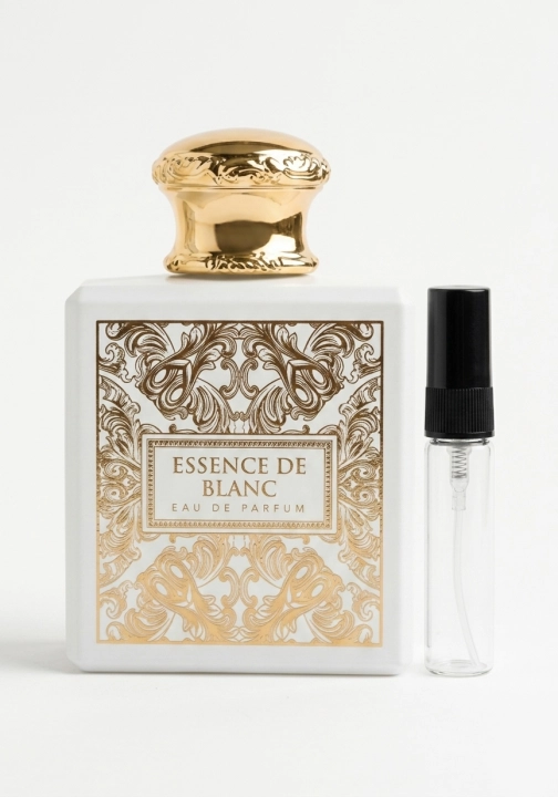 Odlewka Essence De Blanc jest dostępna w Miraya Atar, zachwycając swoją rześką kompozycją. Soczysta pomarańcza i bergamotka idealnie łączą się ze świeżym imbirem oraz delikatnym bukietem białych kwiatów, tworząc niezwykle świetlisty zapach.