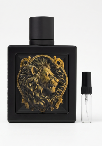 Odlewka Lion jest dostępna w Miraya Atar. Lawenda, soczysta gruszka, mięta i bergamotka łączą się z cynamonem, szałwią oraz kminem na bazie z wanilii, bursztynu, cedru i paczuli, tworząc bogaty zapach.