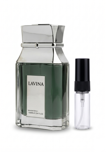 Odlewka Lavina jest dostępna w Miraya Atar. Zielone liście, bergamotka i szafran łączą się z jaśminem, ylang-ylang oraz różą na bazie z cedru, bursztynu i piżma, tworząc zbalansowany, elegancki zapach.