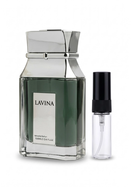 Odlewka Lavina jest dostępna w Miraya Atar. Zielone liście, bergamotka i szafran łączą się z jaśminem, ylang-ylang oraz różą na bazie z cedru, bursztynu i piżma, tworząc zbalansowany, elegancki zapach.