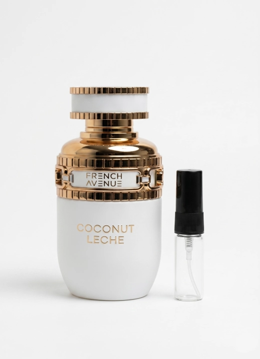 Odlewka Coconut Leche jest dostępna w Miraya Atar. Egzotyczny kokos łączy się z kremową tuberozą na słodkiej bazie z wanilii i benzoesu. Tworzą niezwykle otulający, tropikalny zapach gourmand.