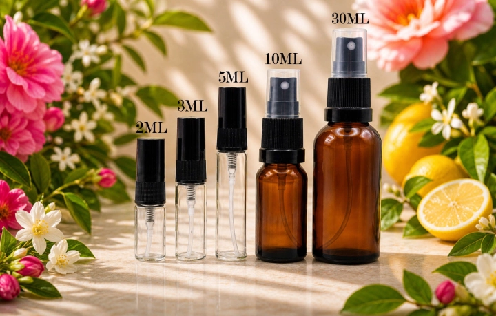 Pięć buteleczek do wyboru na odlewki.