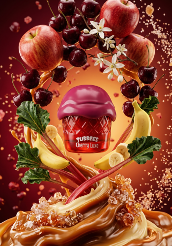 Balsam do ust Tubbees Cherry Luxe jest dostępny w Miraya Atar. Jabłko i wiśnia łączą się z rabarbarem i bananem na bazie z kwiatu pomarańczy oraz akordu gourmand. Doskonale nawilża, otulając usta kuszącym, owocowym zapachem.