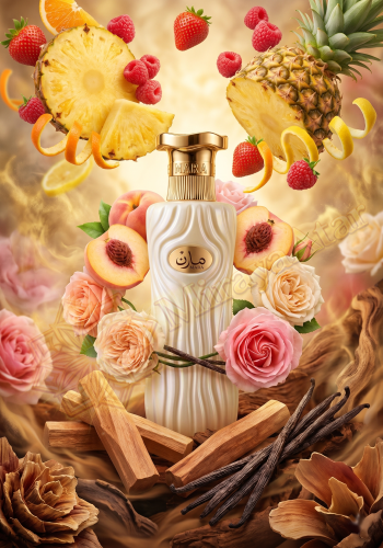 Odlewka Marin jest dostępna w Miraya Atar. Ananas, truskawka, malina i cytrusy łączą się z brzoskwinią oraz różą na bazie z drzewa sandałowego, wanilii i nut drzewnych. Tworzą niezwykle radosny, owocowo-drzewny zapach.