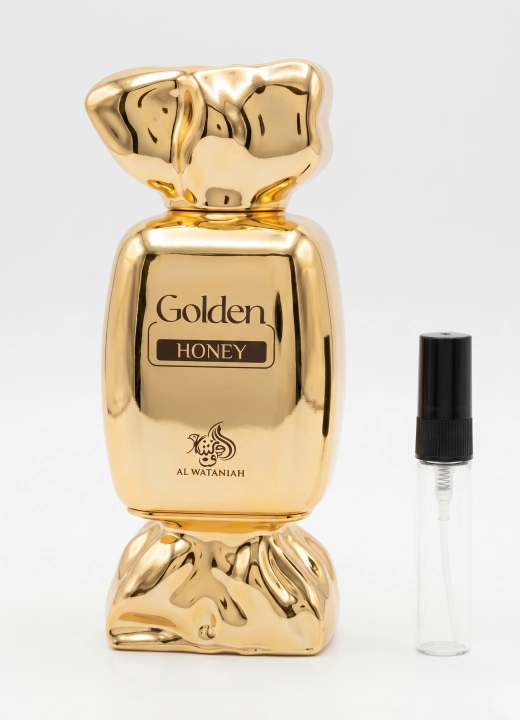 Odlewka Golden Honey jest dostępna w Miraya Atar. Czarna porzeczka, bergamotka, kawa, cytryna i rum łączą się z konwalią, maliną oraz brzoskwinią na bazie z waty cukrowej, nut słonecznych, ambry i piżma. Tworzą wyjątkowo słodki, promienny zapach.