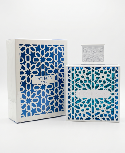 Perfumy Rayhaan Azul są dostępne w Miraya Atar. Bergamotka i cytryna łączą się z kwiatem grejpfruta na bazie z drzewa sandałowego oraz calone. To niezwykle świeży, czysty i rześki zapach.