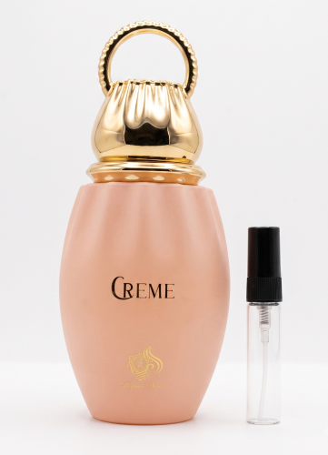 Odlewka Creme (Al Wataniah) jest dostępna w Miraya Atar. Gruszka i banan łączą się z jaśminem wielkolistnym oraz orchideą na bazie z wanilii i drzewa sandałowego. To niezwykle kremowy, słodki i otulający zapach.