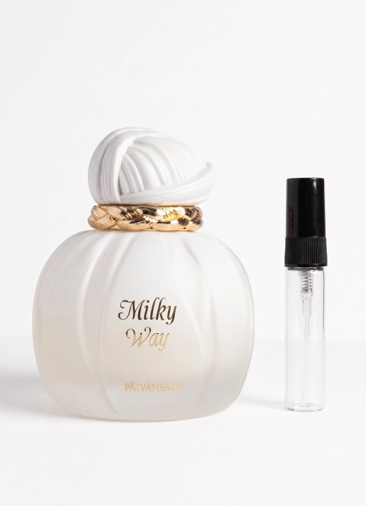 Odlewka Milky Way jest dostępna w Miraya Atar. Mleko, śliwka i karmel łączą się z drzewem kaszmirowym, irysem, jaśminem oraz ylang-ylang na bazie z drzewa sandałowego, wanilii i fasolki tonka. To niezwykle kremowy, słodki i otulający zapach.