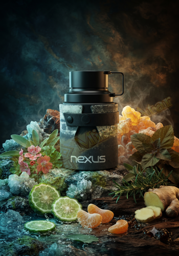 Odlewka Nexus jest dostępna w Miraya Atar. Nuty morskie, bergamotka i mandarynka łączą się z geranium, rozmarynem, imbirem oraz szałwią na bazie z kadzidła, paczuli, nut balsamicznych i drzewnych.
