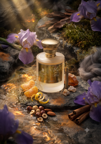 Odlewka Pour me Wild jest dostępna w Miraya Atar. Mandarynka, cytryna, cynamon, rum i nuty orzechowe łączą się z nutami wodnymi, bursztynem oraz irysem na bazie z labdanum, cedru, drewna kaszmirowego, piżma i mchu.