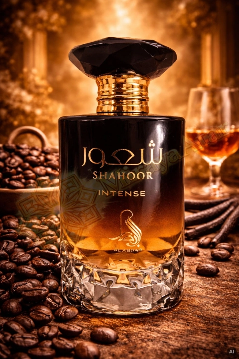 Odlewka Shahoor Intense jest dostępna w Miraya Atar – to głęboka, luksusowa kompozycja łącząca mocny aromat palonej kawy z ciepłą wanilią i eleganckimi nutami drzewnymi. Ten zmysłowy, wieczorowy zapach urzeka intensywnością i trwałością.