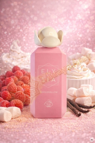 Odlewka Elysia Marshmallow jest dostępna w Miraya Atar – to urocza, słodka kompozycja puszystych pianek marshmallow, soczystej maliny i bitej śmietanki, doprawiona ciepłą wanilią. Ten niezwykle apetyczny zapach gourmand otula radosną lekkością.