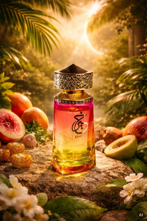 Odlewka Khair Peach Delulu jest dostępna w Miraya Atar – to słoneczna, tropikalna fuzja soczystej brzoskwini, mango i melona, otulona delikatnymi białymi kwiatami na bazie ciepłego karmelu. Ten radosny zapach zachwyca swoją owocową, głęboką słodyczą.