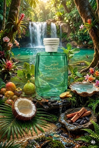 Odlewka Hawas Tropical jest dostępna w Miraya Atar – to egzotyczna fuzja świeżej figi, kokosa i mięty, osadzona na drzewnej bazie. Ten orzeźwiający, tropikalny zapach o niesamowitej trwałości idealnie przenosi w klimat wakacyjnego raju.