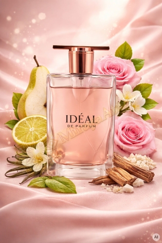 Odlewka Idéal de Parfum jest dostępna w Miraya Atar. Soczysta gruszka i bergamotka łączą się z elegancką różą oraz jaśminem na klasycznej bazie z paczuli, białego piżma, cedru i wanilii, tworząc wyjątkowo kobiecą kompozycję.