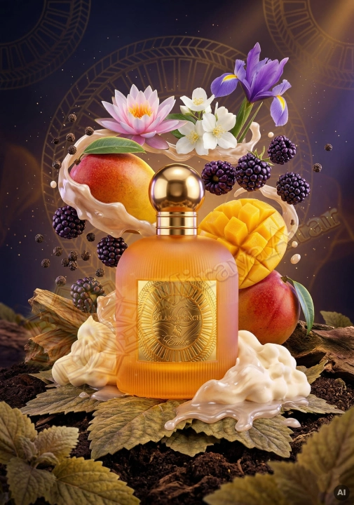 Odlewka Mango Punch jest w Miraya Atar. Mango, jeżyna i czarny pieprz łączą się z lotosem, irysem i jaśminem na słodkiej bazie z wanilii, lukru oraz paczuli, tworząc niezwykle apetyczny, egzotyczny zapach.