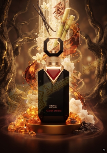 Odlewka Amber Empire jest dostępna w Miraya Atar. Nuty orientalne, likier, laska wanilii i drzewo kaszmirowe łączą się z bursztynem, trzciną cukrową oraz cedrem na bazie z fasolki tonka, drzewa sandałowego, piżma i labdanum.