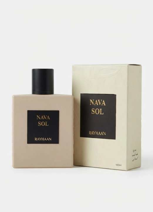 Perfumy Nava Sol są dostępne w Miraya Atar. Sapodilla i ambrette (piżmian właściwy) łączą się z magnolią, fiołkiem oraz drzewem sandałowym na bazie z piżma, ambry i cedru.