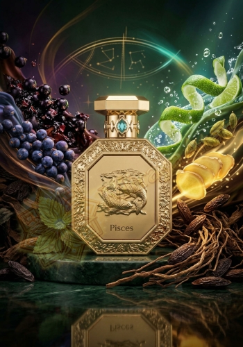 Odlewka Pisces jest dostępna w Miraya Atar. Czarna porzeczka, margarita i kardamon łączą się z jagodą jałowca oraz imbirem na wytrawnej bazie z paczuli, wetywerii i fasolki tonka. Tworzą niezwykle intrygujący, wyrazisty zapach.