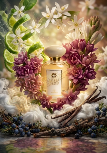 Odlewka Fleur de la Coeur jest w Miraya Atar. Rześka bergamotka i kwiat pomarańczy łączą się z jaśminem indyjskim oraz tuberozą na bazie z białego piżma, wanilii madagaskarskiej i jałowca wirginijskiego, tworząc elegancki zapach.