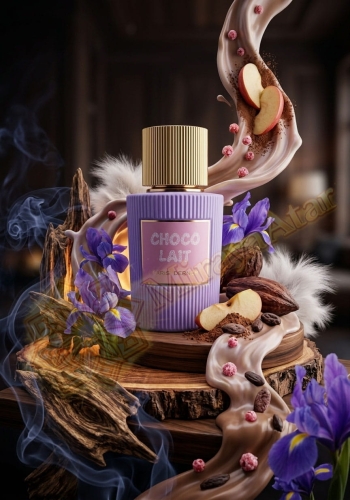 Odlewka Choco Lait jest dostępna w Miraya Atar, zachwycając swoją kremową i niezwykle apetyczną kompozycją. Słodkie mleczne nuty oraz kakao idealnie łączą się tu z jabłkiem, eleganckim irysem, dymnym akcentem i szlachetnymi nutami drzewnymi.