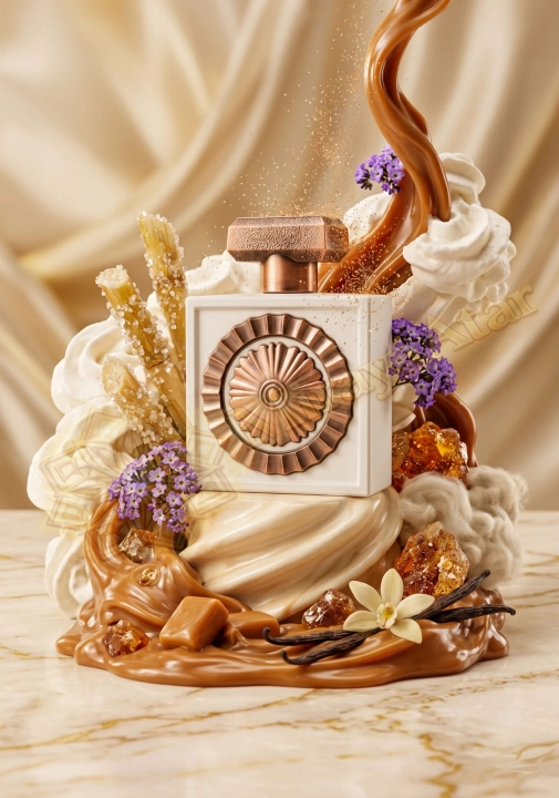 Odlewka Nebras Elixir jest dostępna w Miraya Atar, zachwycając kremową kompozycją gourmand. Płynny karmel, cukier trzcinowy i puszysta śmietanka idealnie łączą się z heliotropem i laskami wanilii, opierając się na ciepłej bazie z ambroksanu i piżma.