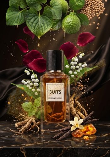 Odlewka Suits w Miraya Atar zachwyca elegancką, szyprowo-kwiatową kompozycją. Bergamotka i czarny pieprz łączą się z płatkami róż oraz konwalią, opierając się na bogatej bazie z wanilii, ciepłej ambry, paczuli i nut drzewnych.