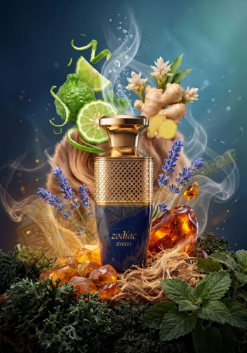 Odlewka Zodiac Stratos jest dostępna w Miraya Atar, zachwycając świeżą, aromatyczną kompozycją. Bergamotka, limonka i ostry imbir łączą się z gałązkami lawendy, opierając się na ciepłej bazie z ambry, leśnego mchu i nut drzewnych.