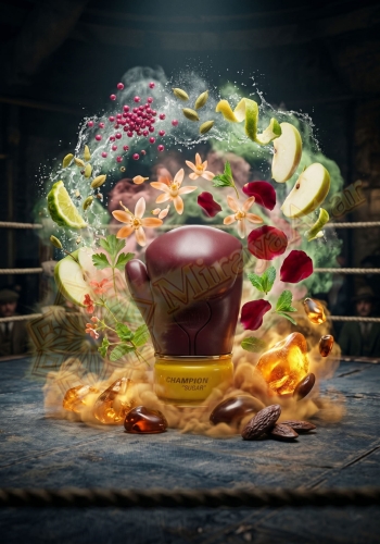 Odlewka Champion Sugar w Miraya Atar zachwyca dynamiczną, owocowo-przyprawową kompozycją. Jabłko, bergamotka, różowy pieprz i kardamon łączą się z kwiatem pomarańczy, miętą i różą na bazie z bobu tonka i ciepłej ambry.